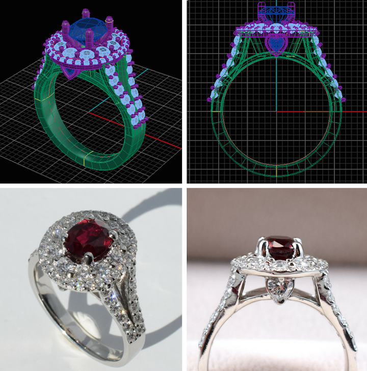 Custom Jewellery Winnipeg Blog Ruby and Platinum Custom Ring Omori Diamonds inc.