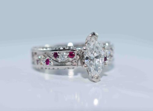 custom unique engagement ring