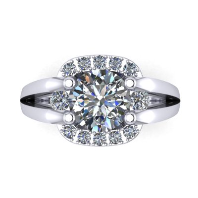 platinum engagement ring design