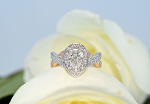 rose gold diamond engagement rings winnipeg