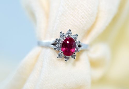 ruby engagement ring