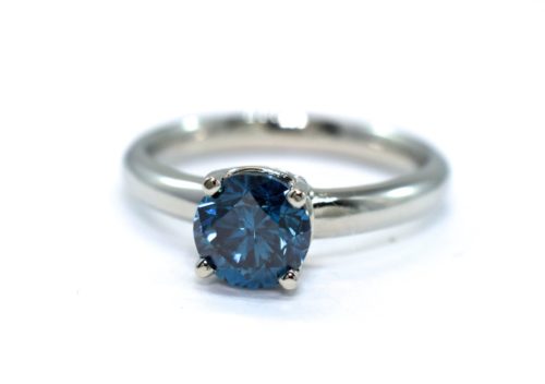 blue diamond engagement ring winnipeg