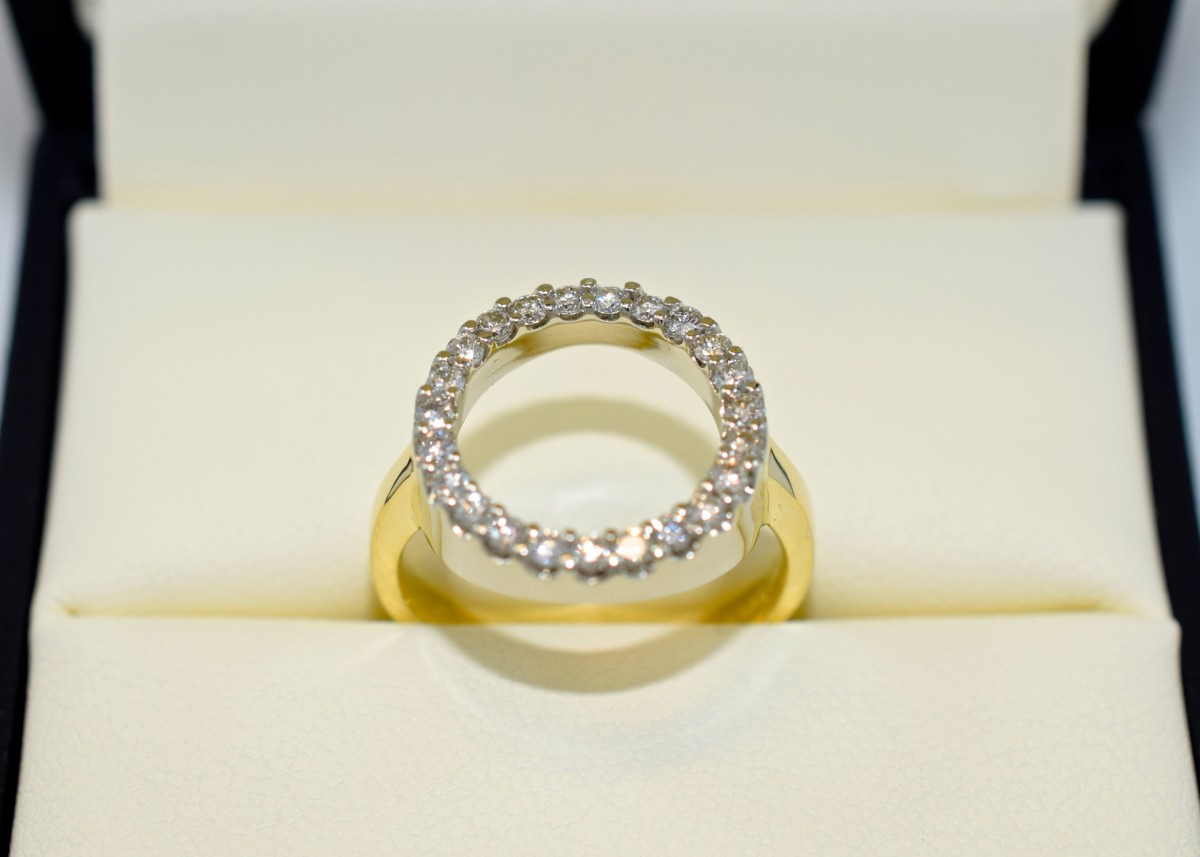 Winnipeg Custom Jewellery Journal Karma Circle Diamond Ring Omori Diamonds inc.