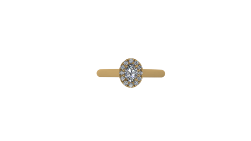 oval custom design engagement ring winnipeg