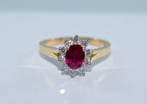 custom ruby engagement rings