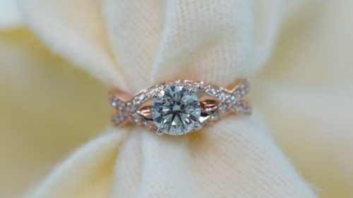 Brilliant Cut Diamond with Halo Design Ring – Jewels of my Soul