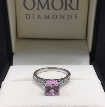 pink sapphire engagement ring