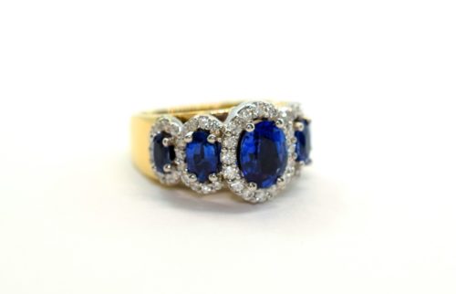 omori diamonds sapphire rings