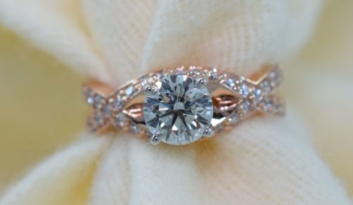rose gold diamond engagement rings winnipeg
