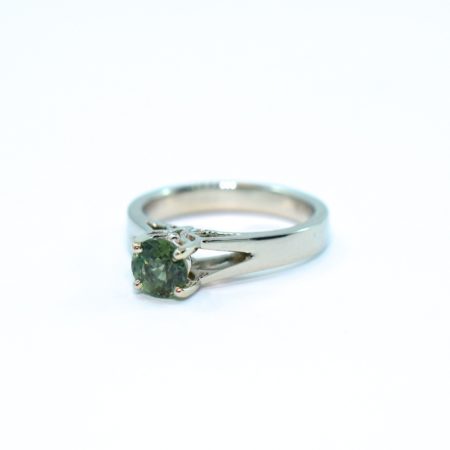 green sapphire ring