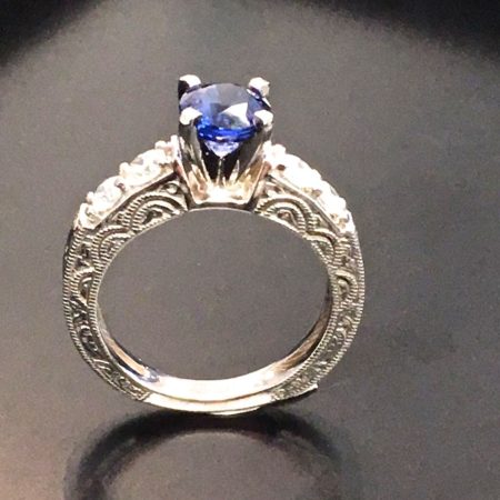 vintage sapphire engagement ring