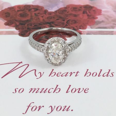 oval diamond halo engagement rings winnipeg