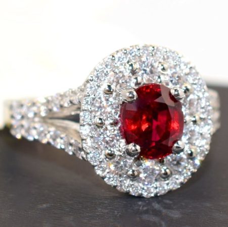ruby anniversary ring