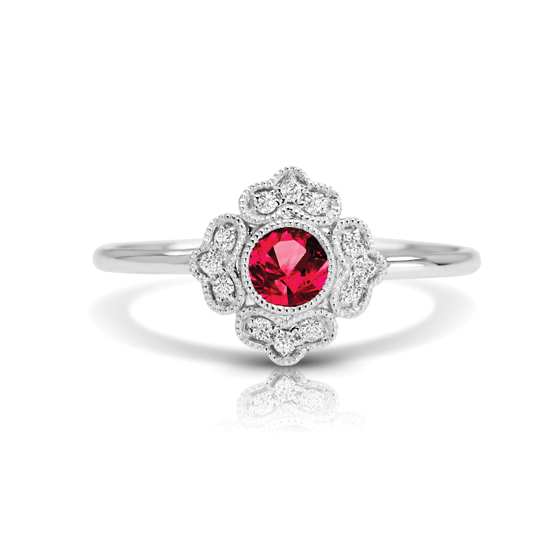 Beautiful Ruby Engagement Rings Omori Diamonds inc.