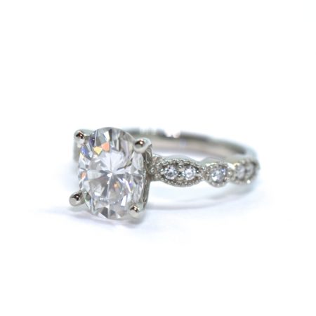 vintage oval engagement ring