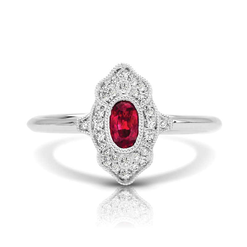 Beautiful Ruby Engagement Rings Omori Diamonds inc.