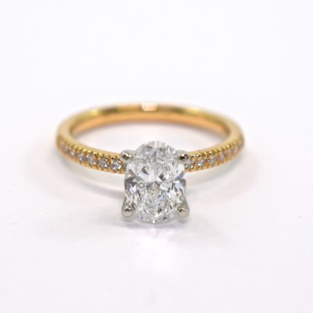 custom pavé engagement ring winnipeg