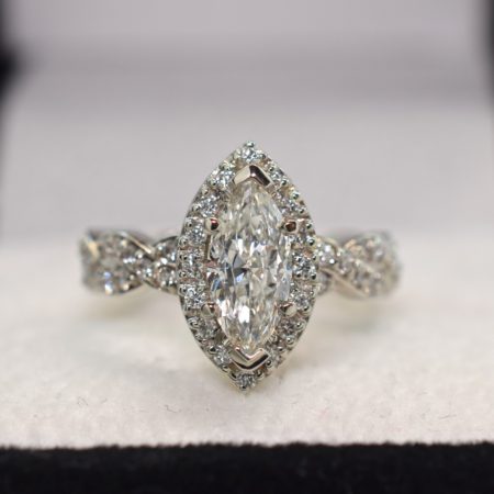 marquise diamond ring made in winnipeg