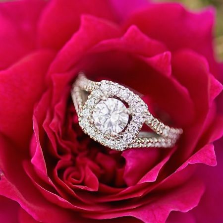 pave engagement rings