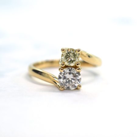 two stone diamond ring