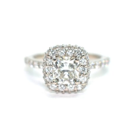 halo engagement rings in Winnipeg Manitoba