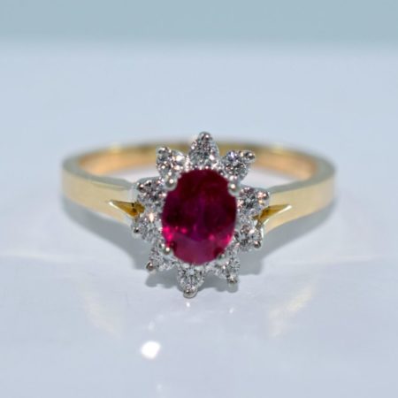 yellow and white gold ruby engagement ring winnipeg