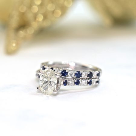 diamond and sapphire wedding ring