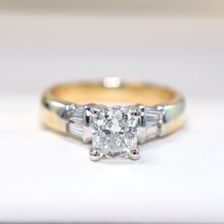 unique three stone engagement rings