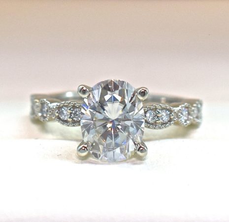 oval vintage engagement ring