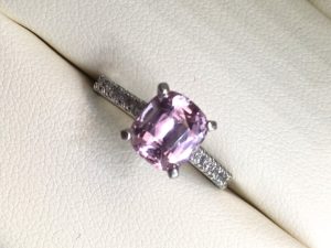 pink sapphire ring