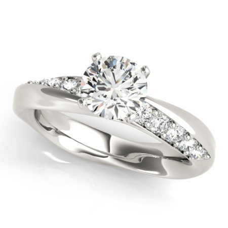 asymmetrical diamond rings