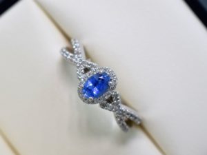 infinity sapphire and diamond engagement rings