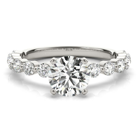 vintage side stone engagement rings