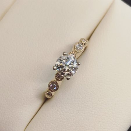 yellow gold vintage engagement ring