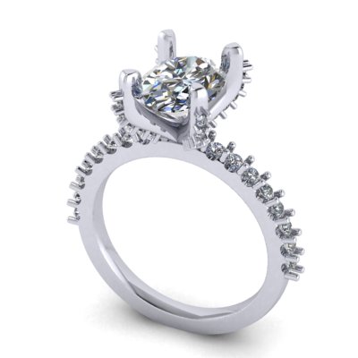 top image of oval engagement ring design