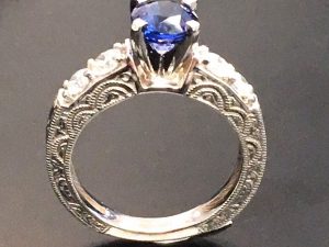 vintage sapphire engagement ring in winnipeg