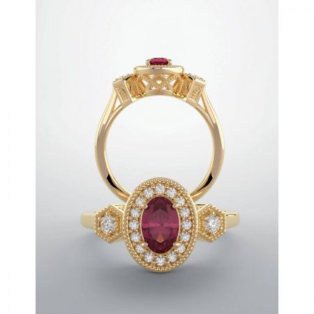 antique ruby engagement rings