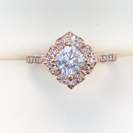 square diamond rose gold engagement rings winnipeg
