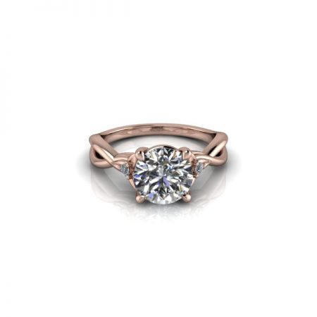 rose gold vintage engagement ring in winnipeg