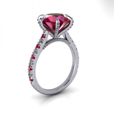 custom ruby engagement rings