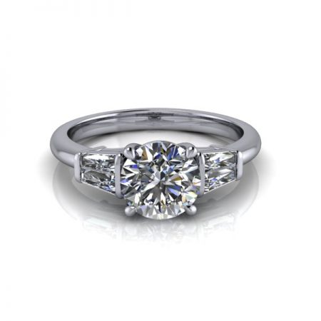 three stone diamond rings