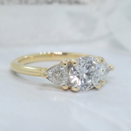 Three Stone Diamond Engagement Rings