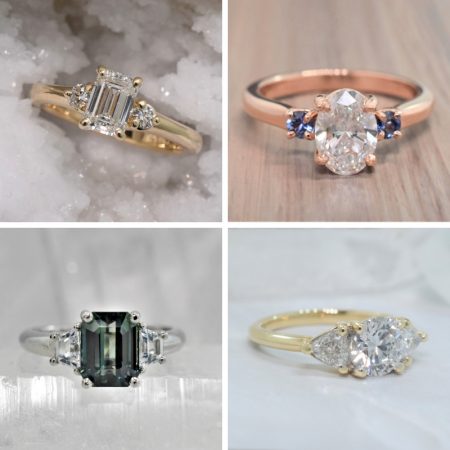 three stone diamond engagement rings winnipeg