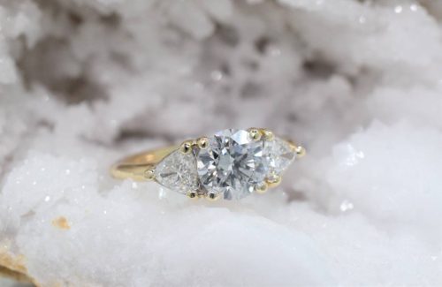 Lake Minnewanka Engagement With A Custom Omori Ring