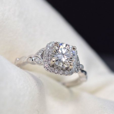 Made in Winnipeg Engagement Rings with Diamond Collars