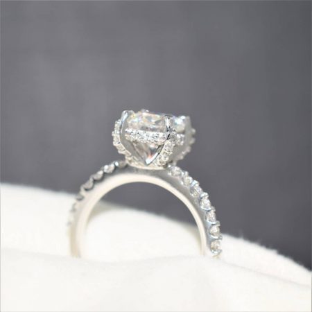 winnipeg engagement rings with diamond collar