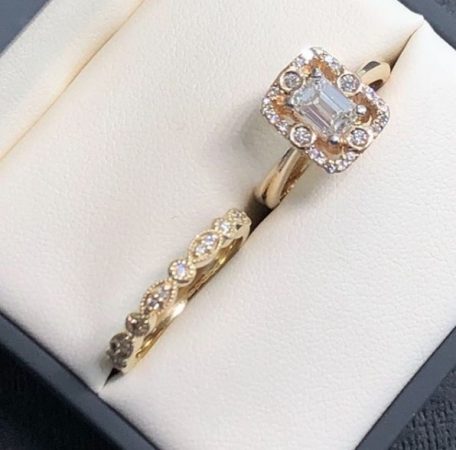 matching engagement rings and wedding rings