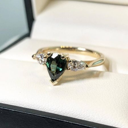 pear sapphire engagement ring winnipeg