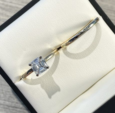 radiant cut diamond solitaire winnipeg engagement rings