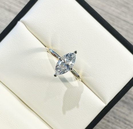solitaire marquise engagement rings